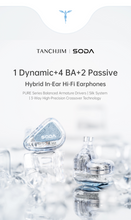 Load image into Gallery viewer, [🎶SG] TANCHJIM SODA - 1DD + 4BA + 2SS Passive Unit Hybrid IEMs

