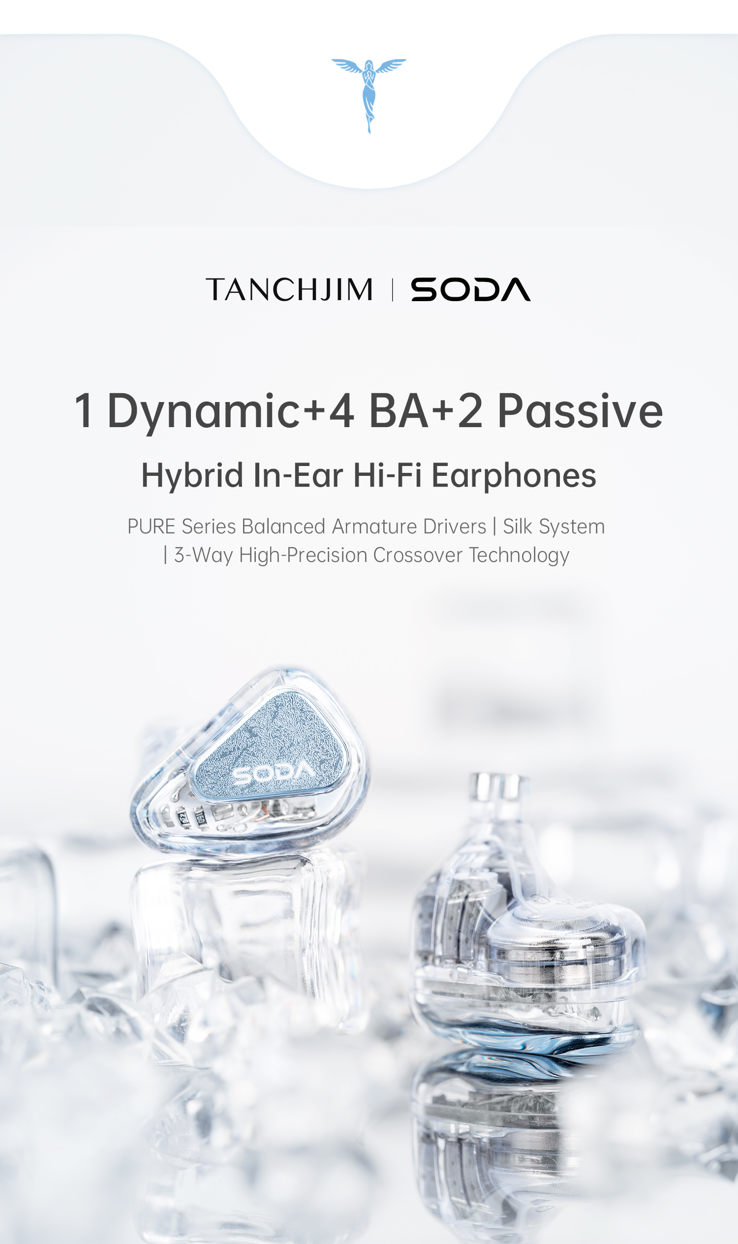 🎶SG] TANCHJIM SODA - 1DD + 4BA + 2SS Passive Unit Hybrid IEMs