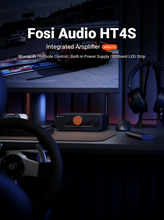 Load image into Gallery viewer, [🎶SG] FOSI AUDIO HT4S Bluetooth Amplifier For Outdoor Speakers, 4 Channel Power Amp For Bass Shaker With Remote Control
