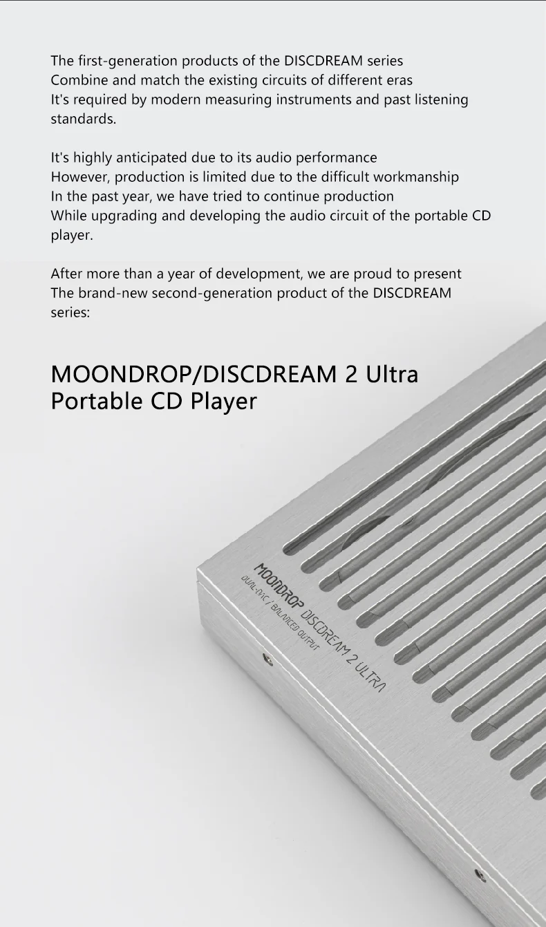 🎶SG] MOONDROP DISCDREAM 2 ULTRA Portable CD Player – SAM Audio SG