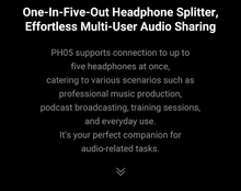 Load image into Gallery viewer, [🎶SG] FOSI AUDIO PH05 5-Channel Headphone Splitter Amplifier
