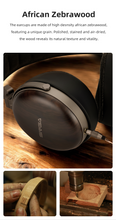 Load image into Gallery viewer, [🎶SG] SIVGA PENG 50mm Dynamic Driver Closed-Back Wood Headphone
