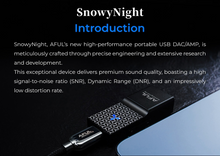 Load image into Gallery viewer, [🎶SG] AFUL SnowyNight (Snowy Night) Dual CS43198 USB Lossless Stable Transmission Portable DAC &amp; AMP
