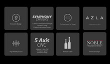 Load image into Gallery viewer, [🎶SG] TANGZU X AZLA NOIR BLANC - 1 Dynamic Driver + 3 Balanced Armature Driver In-Ear Monitor
