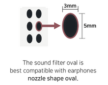 Load image into Gallery viewer, [🎶SG] DIVINUS SOUND FILTER OVAL Easy Attachment, Sound Tuning And Preventing Foreign Substances Entering

