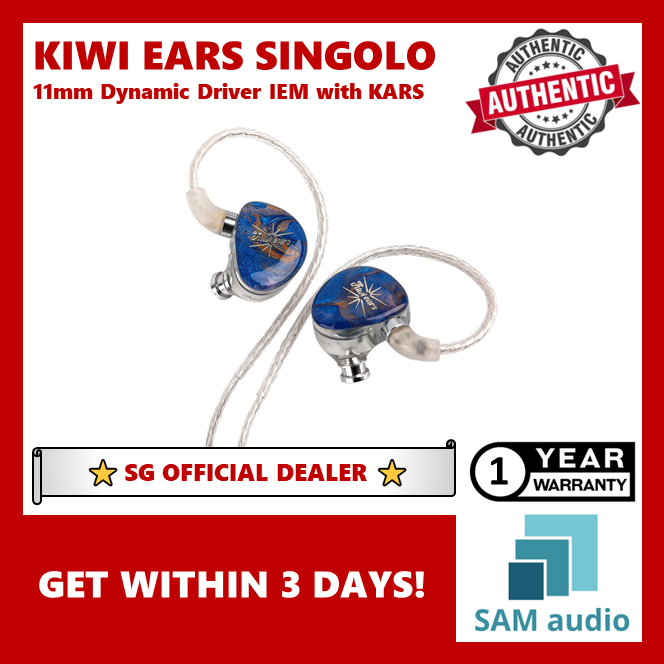 🎶SG] KIWI EARS x CRINACLE SINGOLO Custom 11mm Dynamic Driver IEM