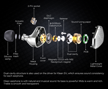 Load image into Gallery viewer, [🎶SG] KEFINE KLEAN SV - 10mm DLC Diaphragm Driver Earphone
