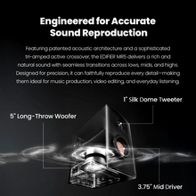 Load image into Gallery viewer, [🎶SG] EDIFIER MR5 - Tri-Amped Powered Studio Monitor Speakers With Bluetooth 6.0
