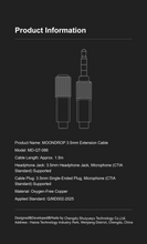 Load image into Gallery viewer, [🎶SG] MOONDROP 3.5mm Extension Headphone Upgrade Cable

