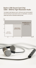 Load image into Gallery viewer, [🎶SG] MOONDROP MARIGOLD 10mm Dynamic Driver Neckband-style With Asymmetric Cable In-ear Earphone

