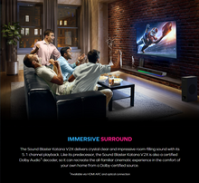 Load image into Gallery viewer, [🎶SG] CREATIVE - SOUND BLASTER KATANA V2X - Tri-Amplified Multi-Channel Super X-Fi Gaming Soundbar With Compact Subwoofer
