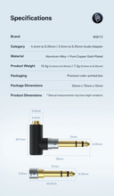 Load image into Gallery viewer, [🎶SG] BQEYZ Audio Adapter - 4.4mm to 6.35mm / 3.5mm to 6.35mm
