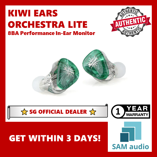 美品　Kiwi Ears Orchestra Lite 8BA グリーン Kiwi Ears Orchestra Lite - Green｜新品通販フジヤエービック