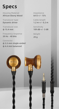 Load image into Gallery viewer, [🎶SG] SIVGA M300 - 15.4mm Large Dynamic Driver Hi-Fi Wired Earbuds
