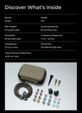 Load image into Gallery viewer, [🎶SG] DUNU x KOTO ITO 2DD + 2BA Hybrid Drivers IEMs
