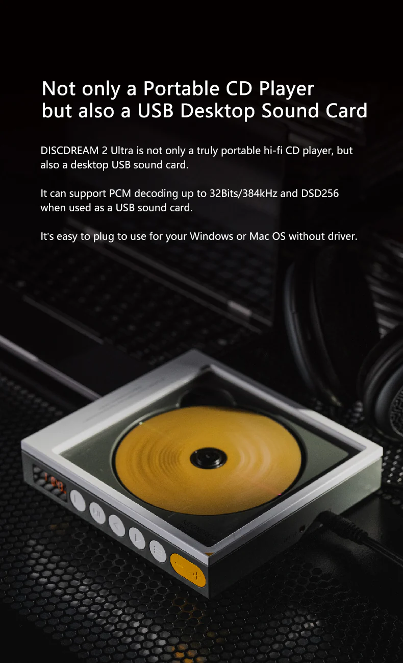 🎶SG] MOONDROP DISCDREAM 2 Portable CD player – SAM Audio SG