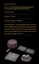 Load image into Gallery viewer, [🎶SG] EARACOUSTIC AUDIO VSA-PM CROWN - Flagship Micro-Planar Ribbon In-Ear Monitors
