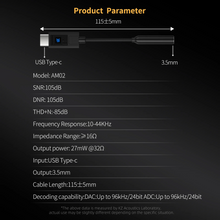 Load image into Gallery viewer, [🎶SG] KZ AM02 - 3.5mm to Type-C Adapter With EQ Adjustment
