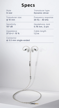 Load image into Gallery viewer, [🎶SG] SIVGA SM100 - Dual-Chamber Dynamic Driver Wired Earphones

