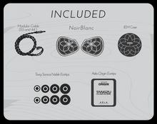 Load image into Gallery viewer, [🎶SG] TANGZU X AZLA NOIR BLANC - 1 Dynamic Driver + 3 Balanced Armature Driver In-Ear Monitor
