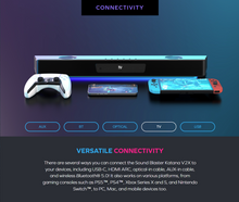 Load image into Gallery viewer, [🎶SG] CREATIVE - SOUND BLASTER KATANA V2X - Tri-Amplified Multi-Channel Super X-Fi Gaming Soundbar With Compact Subwoofer
