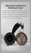 Load image into Gallery viewer, [🎶SG] SENDY AUDIO EGRET - 98*84mm Planar Magnetic Driver Wired Wooden Headphone
