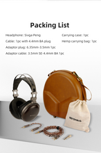 Load image into Gallery viewer, [🎶SG] SIVGA PENG 50mm Dynamic Driver Closed-Back Wood Headphone
