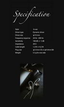Load image into Gallery viewer, [🎶SG] KEFINE DELCI AE - 10mm Dynamic Driver In-Ear Monitor Earphone
