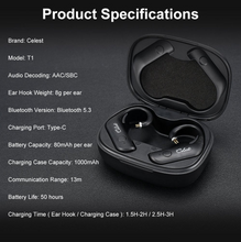 Load image into Gallery viewer, [🎶SG] KINERA CELEST T1 Bluetooth 5.3 True Wireless Ear Hook
