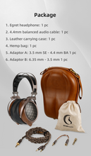 Load image into Gallery viewer, [🎶SG] SENDY AUDIO EGRET - 98*84mm Planar Magnetic Driver Wired Wooden Headphone
