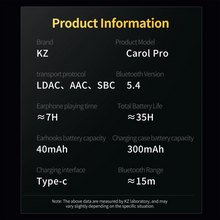 Load image into Gallery viewer, [🎶SG] KZ CAROL PRO ANC LDAC Wireless Earbuds
