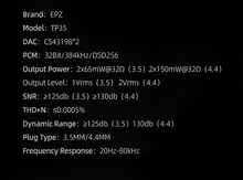 Load image into Gallery viewer, [🎶SG] EPZ TP35 Dual CS43198 Portable USB-C DAC/AMP
