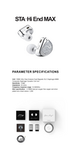 Load image into Gallery viewer, [🎶SG] EARACOUSTIC AUDIO STA-Hi End MAX 10MM Diamond DLC Diaphragm and 6MM Polymer Composite Diaphragm In-ear Monitors
