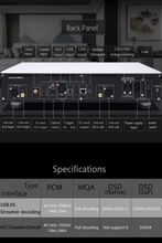 Load image into Gallery viewer, [🎶SG] GUSTARD X30 Quad ES9039SPRO Digital to Analog Converter (DAC)
