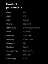 Load image into Gallery viewer, [🎶SG] EPZ G30 - Flagship HiFi Hybrid Gaming In-Ear Monitor
