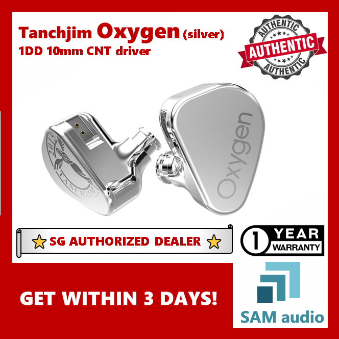 [🎶SG] Tanchjim Oxygen, 1DD 10mm carbon nanotube driver 32Ω, stainless steel dual chamber tuning, Hifi Audio