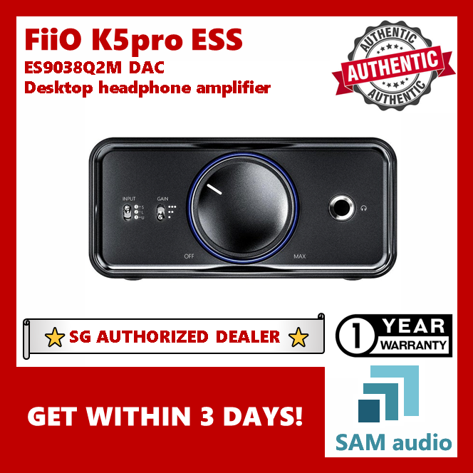 [🎶SG] FiiO K5 pro ESS (2022), ES9038Q2M DAC, desktop headphone amplifier, Hi-fi audio