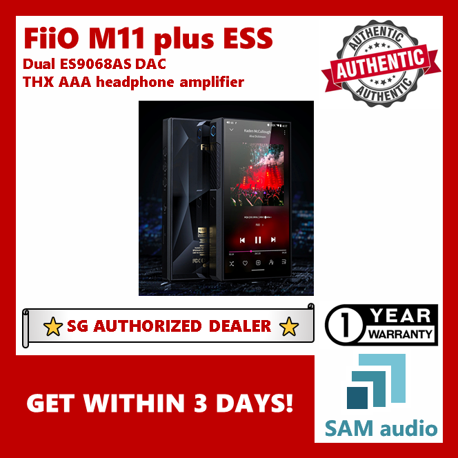 [🎶SG] Fiio M11 plus ESS, Android digital Music Player, ESS dual 9068AS Sabre DAC, THX AAA Headphone Amplifier, Hifi Audio