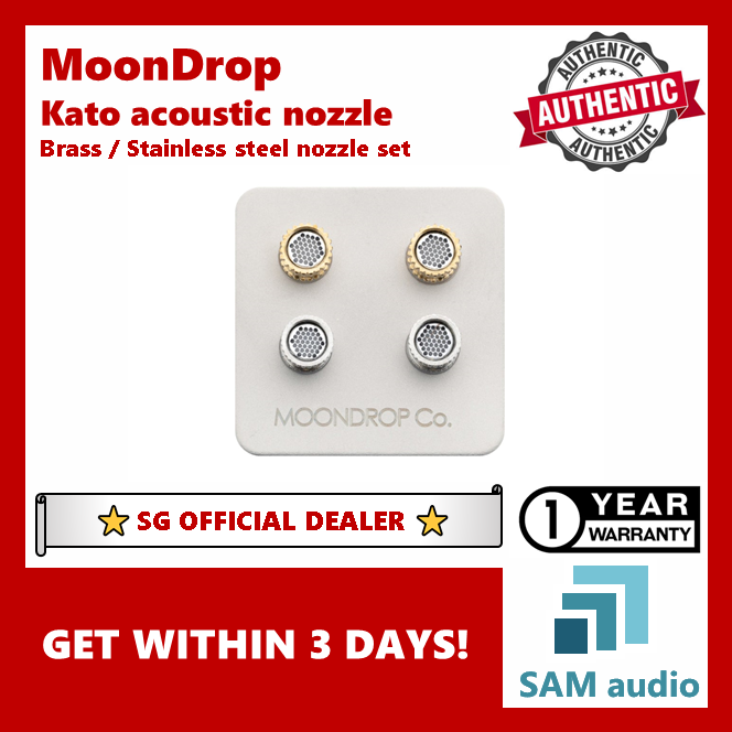 [🎶SG] Moondrop Kato nozzle set, brass / stainless steel IEM nozzles