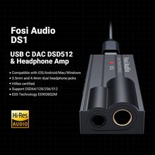 Load image into Gallery viewer, [🎶SG] FOSI AUDIO DS1 DAC Headphone Amplifier
