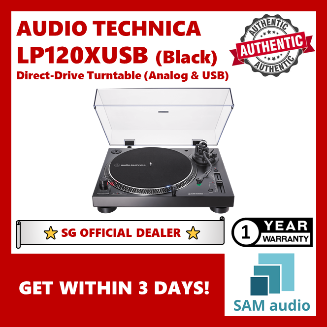 [🎶SG] Audio Technica AT-LP120XUSB Direct-Drive Turntable (Analog & USB)
