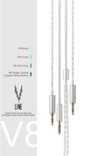 Load image into Gallery viewer, [🎶SG] MOONDROP LINE V / LINE W 6N SINGLE CRYSTAL COPPER SILVER-PLATED LITZ UPGRADE CABLE (4.4MM)
