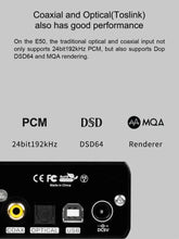 Load image into Gallery viewer, [🎶SG] TOPPING E50, ES9068AS DAC + Pre-amplifier, MQA, XMOS, 32Bit 768kHz DSD512, Ultra Low Noise, HiFi Audio
