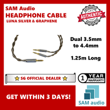 Load image into Gallery viewer, [🎶SG] SAM AUDIO HEADPHONE CABLES LUNA SILVER &amp; GRAPHENE
