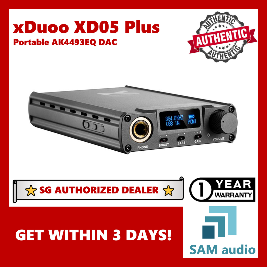 [🎶SG] XDUOO XD-05 Plus, Portable DAC AK4493, Headphone Amp (XD05), Hifi Audio