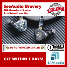 Load image into Gallery viewer, [🎶SG] SeeAudio Bravery, 4BA knowles + Sonion 18Ω, Azla XELASTEC ear tips, Audio Hifi

