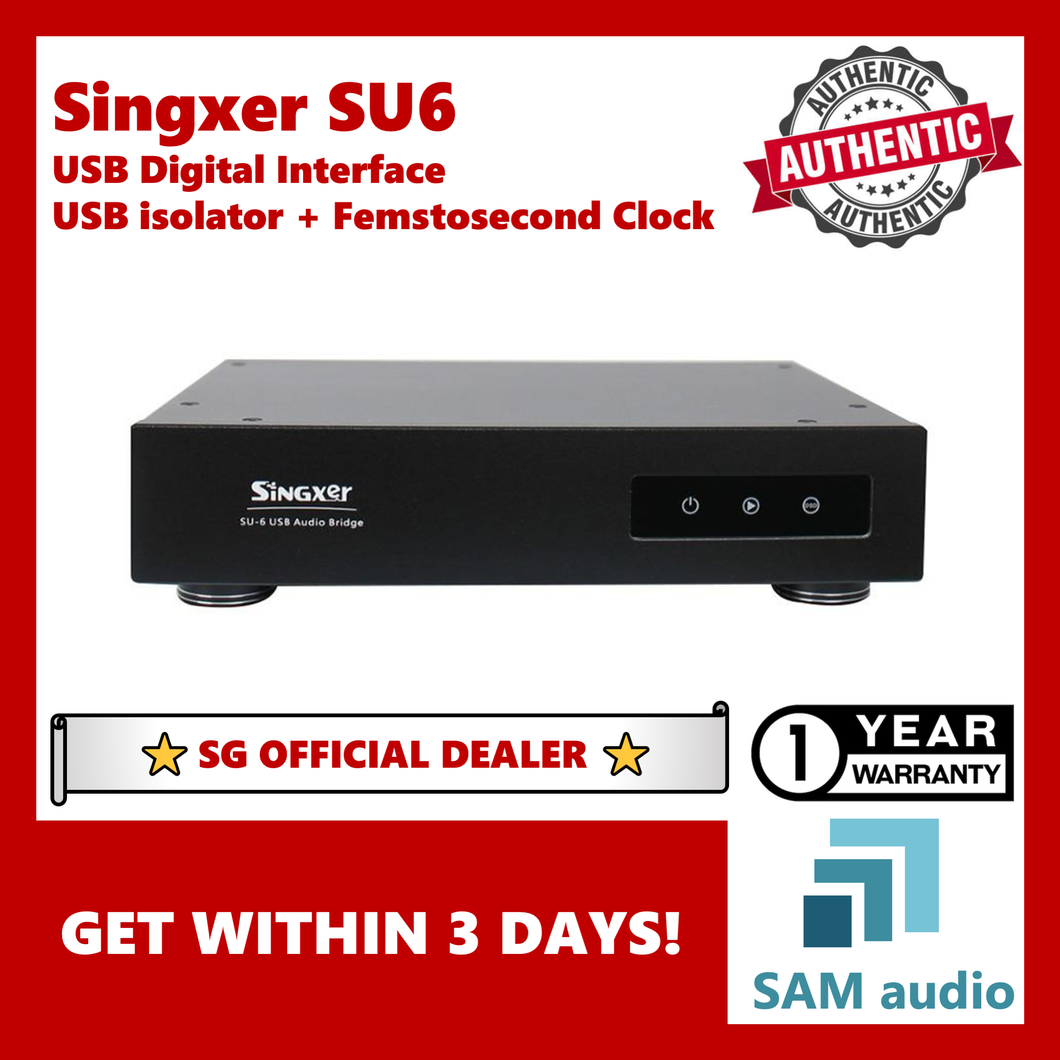 [🎶SG] Singxer SU6 USB Digital Audio Interface, USB isolator, Femtosecond Clock, Hifi Audio