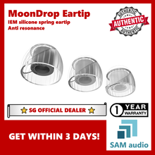 Load image into Gallery viewer, [🎶SG] Moondrop (Silicone) Spring Tips, IEM Silicone Soft Earphone Ear-Tips, anti-resonance soft silicon, Hifi audio
