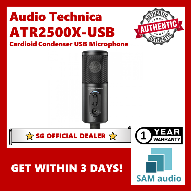 [🎶SG] Audio-Technica ATR2500xUSB Cardioid Condenser USB Microphone