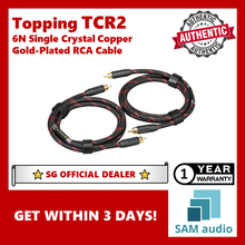 Load image into Gallery viewer, [🎶SG] TOPPING TCR2 6N SINGLE CRYSTAL COPPER GOLD-PLATED RCA CABLE
